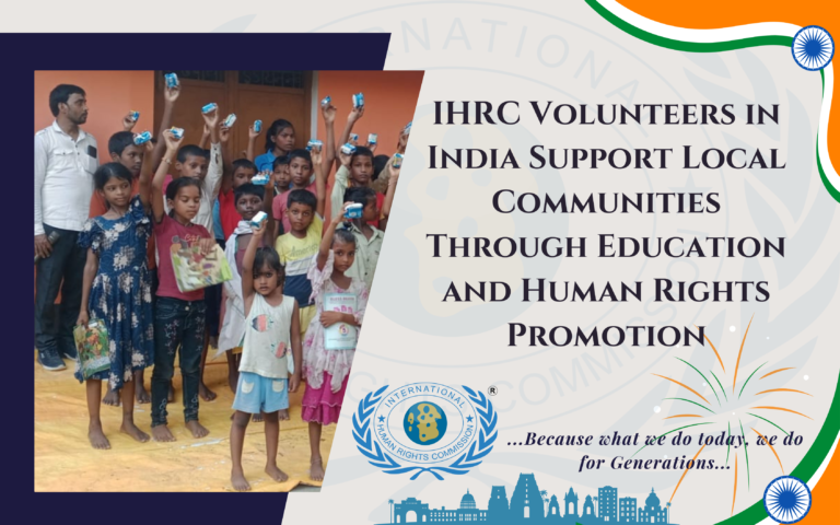 IHRC Volunteers in India Support Local Communities