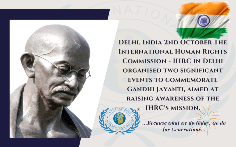 IHRC Celebrates Gandhi Jayanti in Delhi, India