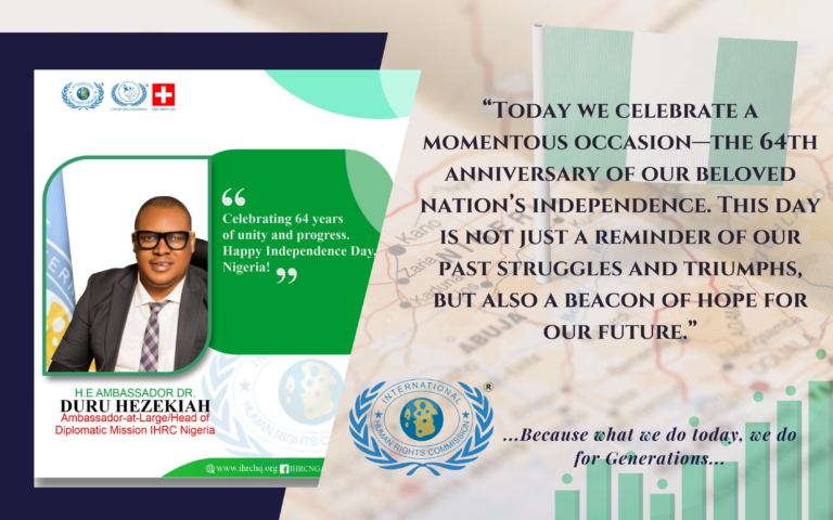 IHRC in Nigeria Calls for Hope, Unity, and Patriotism During the 64th Independence Anniversary