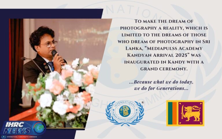 IHRC Commissioner of Sri Lanka was the chief guest for the MEDIAPULSS ACADEMY Kandyan Arrival