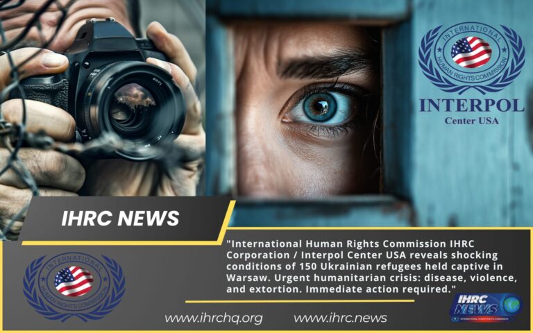 Shocking Discovery by International Human Rights Commission IHRC Corporation / Interpol Center USA. Ukrainian Refugees Held in Dire Conditions by Criminal Groups