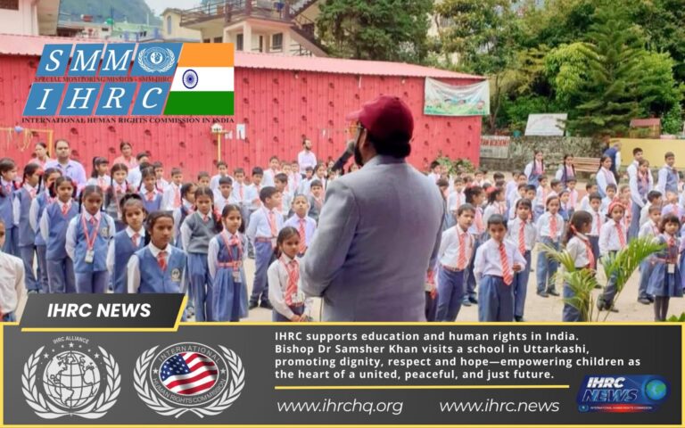 International Human Rights Commission IHRC Corporation Visits School in Uttarakhand Promoting Education and Human Rights