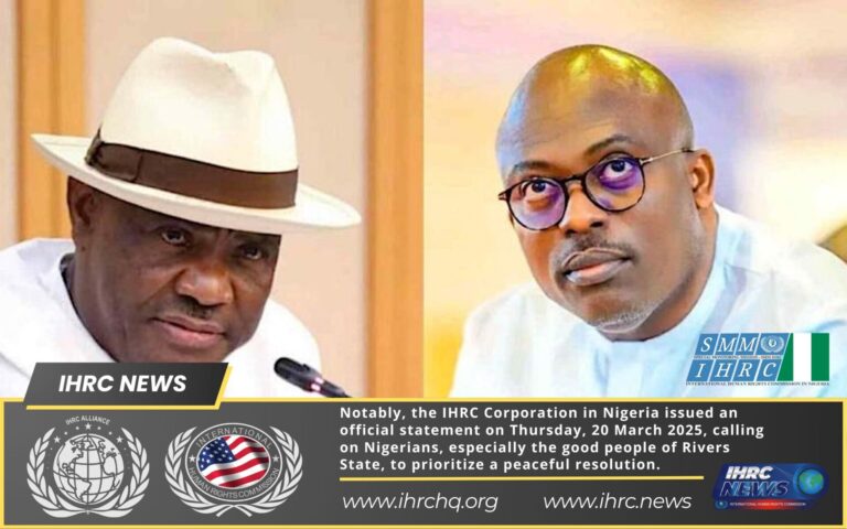 Rivers: IHRC Applauds Eventual Near-End to Prolonged Political Crisis