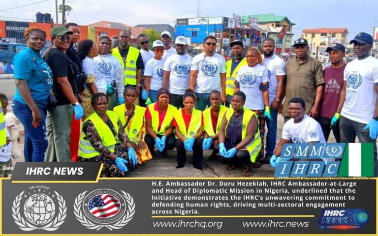 IHRC Anchors Street Sanitation, Commends Obio/Akpor Council Boss