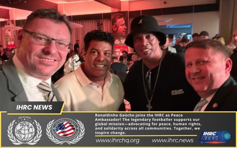 ⚽ Ronaldinho Gaúcho – IHRC Peace Ambassador and Inspiration for the World of Human Rights
