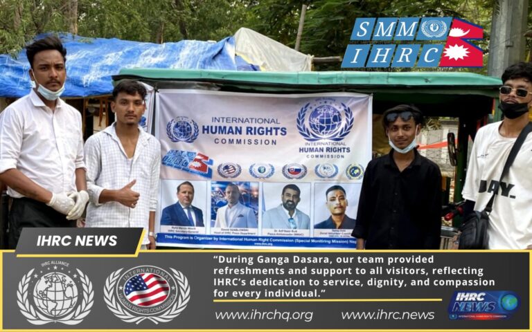 🕉️ IHRC Supports Ganga Dasara Festival with Community Feeding Program