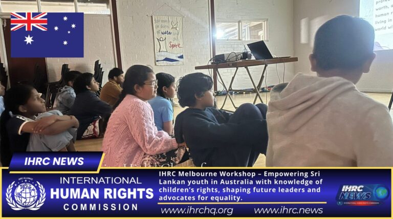 🌍 Melbourne Workshop Empowers Sri Lankan Youth on Children’s Human Rights