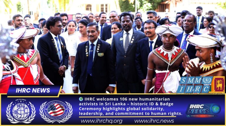 🌍 International Human Rights Commission Marks Historic Identity Card Ceremony in Sri Lanka