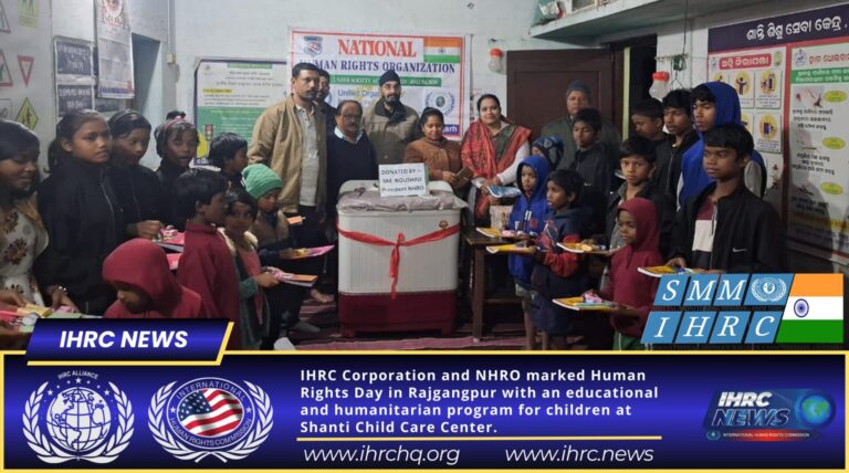 India Celebrates Human Rights Day with Humanitarian Outreach Led by IHRC & NHRO in Rajgangpur